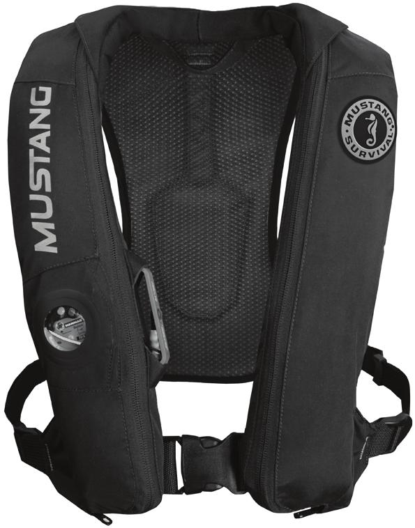 MD5183 ELITE INFLATABLE PFD Hydrostatic Inflation Model Manual with Automatic Backup USCG Approvals: Recreational: Type III
