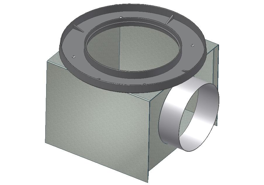 4) Place Diffuser Basket in the Tile opening, and engage with the Mounting Ring on the top of the Plenum (figure 3).