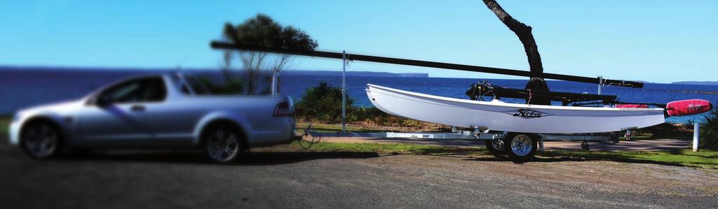 SAILBOAT TRAILER The trailer designed for the Hobie 16 is also suitable for the Hobie T2 and