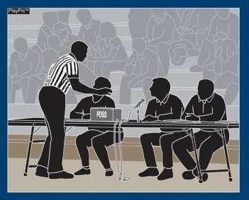 Table Personnel 10 Minute Mark Verify the basketball Check Alternating