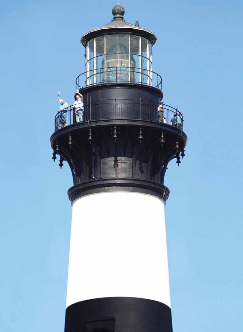 Built in 1872, the Bodie Island Lighthouse is 48