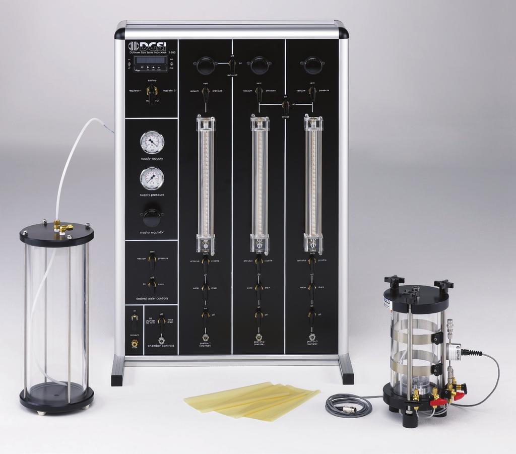 Standard features include acrylic burette housings, plated quick-connect fittings, standard brass compression fittings and pressure-rated poly tubing for all