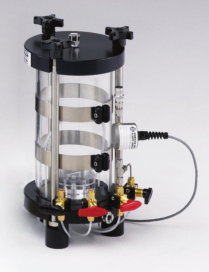 They feature no-volume-change valves and removable base pedestals to accommodate various sample sizes and the piston housing features linear bearings for reduced friction.