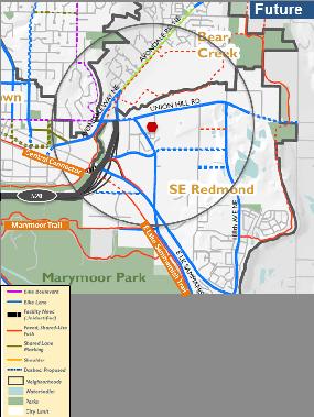 precise analysis of the ease or difficulty of accessing Bear Creek Park and Ride using nonmotorized modes.