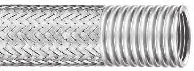 Maximum Design Conditions SB3 High Pressure Braided Metal Hose SB3 is a very high pressure corrugated 316L stainless steel hose with a stainless steel braid.