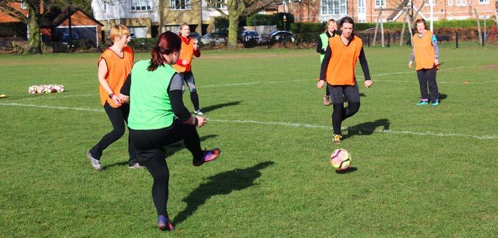 Case Study - Pyrford Mums Football Session (Woking Diamonds) We wanted to offer football opportunities to women who may have dropped out of the game or wanted a new way to keep fit.