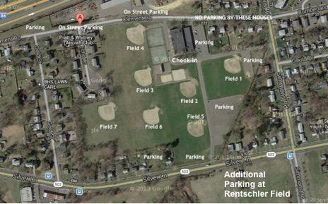 Directions to Pratt & Whitney Aircraft Club Fields For GPS users insert the address: 560 Silver Lane Entrance, East Hartford, CT 06118 From I - 84 East or West take the Roberts Street/ Silver Lane