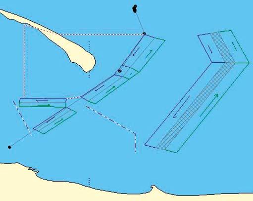 EXAMPLES OF RESULTS OF SIMULATIONS In this section examples of ship routes planned by the method are shown (Fig. 16 and 17).