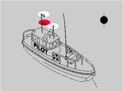 INLAND Lights and Shapes RULE 29 Pilot Vessels (a) A vessel engaged on pilotage duty shall exhibit: (i) at or near the masthead, two all-round lights in a vertical line, the upper being white and the