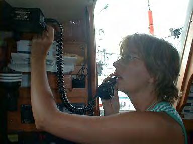 Radio communication Radio communication (VHF) between ships at sea is of primordial importance At sea, the main language is English Always speak loud and clear Speak sufficiently slow and properly