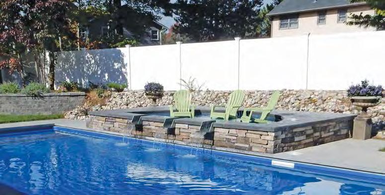 lined pool polymer wall, steel wall, concrete, or fiberglass.