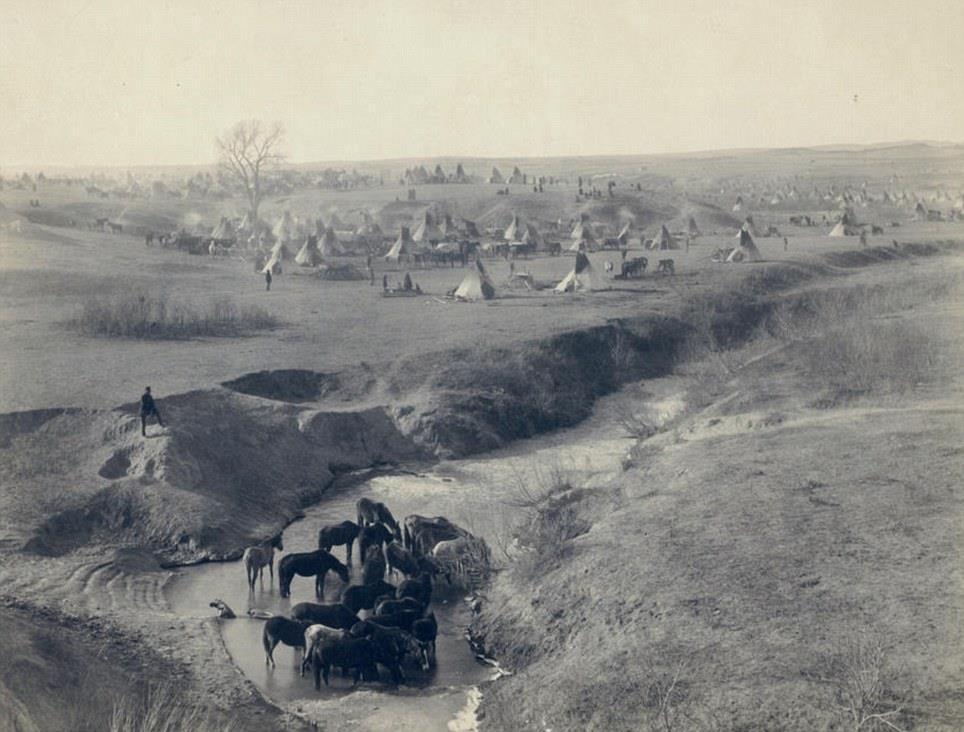 Indian camp: Titled Villa of Brule, this was the home of the Lakota (Sioux) tribe