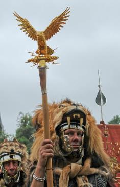 The Standard Bearer The aquila, a golden eagle was the standard for the legion.