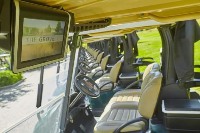 Then take your GPS fitted golf cart to the first tee ready for a challenging 18 holes on the par 72