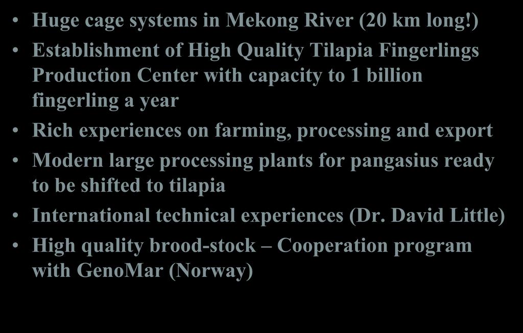 NAVICO Tilapia Huge cage systems in Mekong River (20 km long!