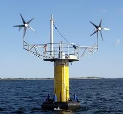 Floating LiDAR some Prototypes SeaZaphIR (Natural Power Consultants ZephIR 300) Stable spar buoy