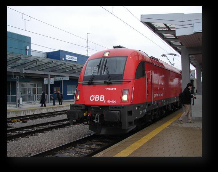 Slika 3: Na slovenske tire je prišla tuja konkurenca Vir: Tine Prihod vlaka 415 v Dobovo, 20