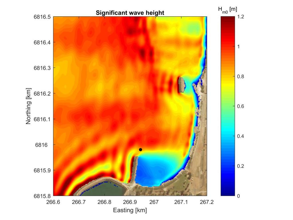 COASTAL ENGINEERING 2016 9 Figure 8: Spatial distribution of the significant wave height of