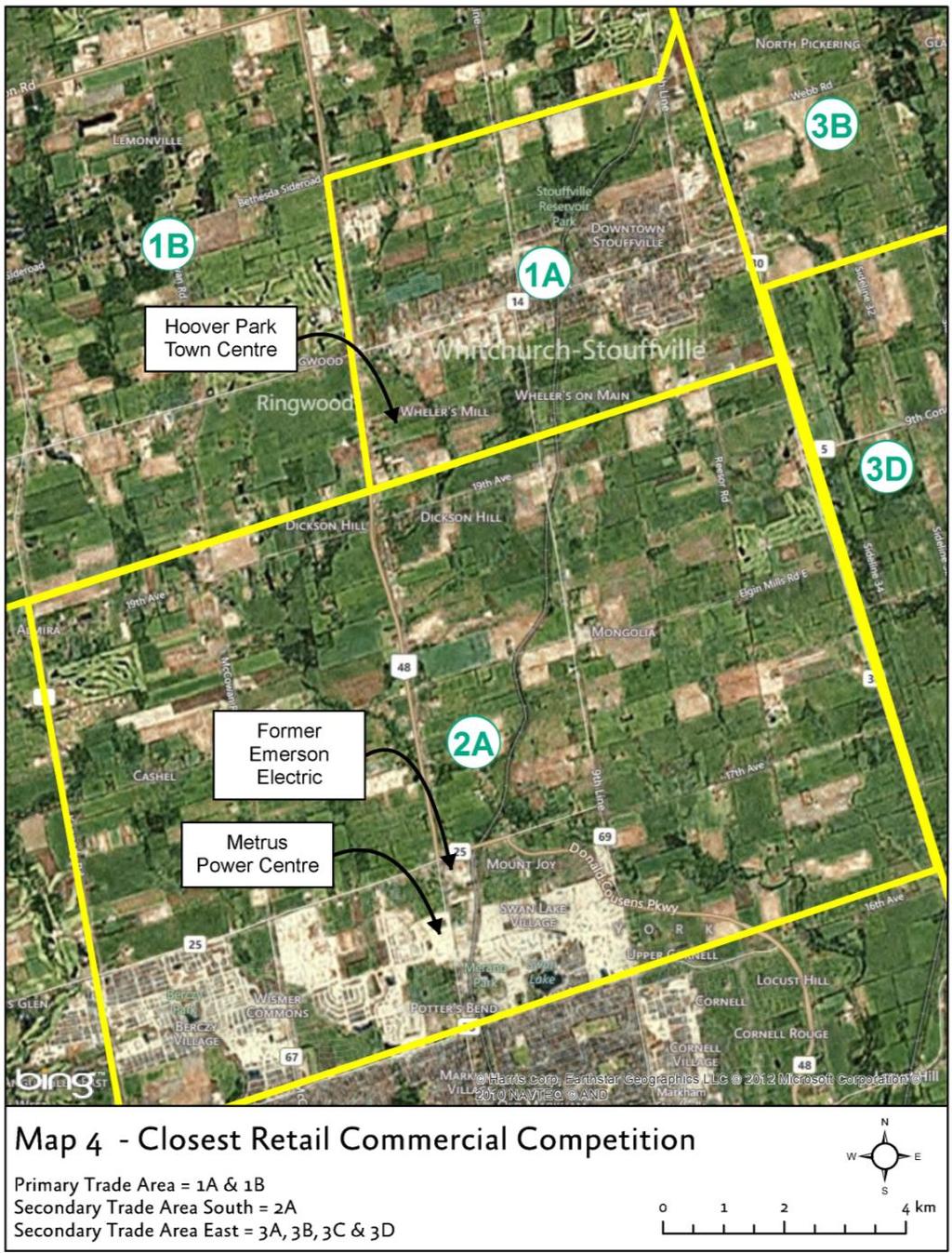 5.2 Stouffville s Closest Competition Community of Stouffville Commercial Policy Study Update Background and Analysis Report The Community of Stouffville s closest retail commercial competition is