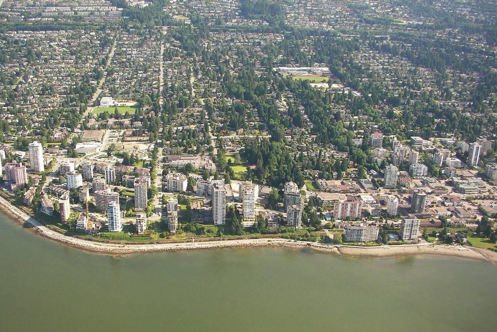 The West Vancouver shoreline is particularly vulnerable to longshore drift, which occurs because the waves approach the shore from the Strait of Georgia at an oblique angle.