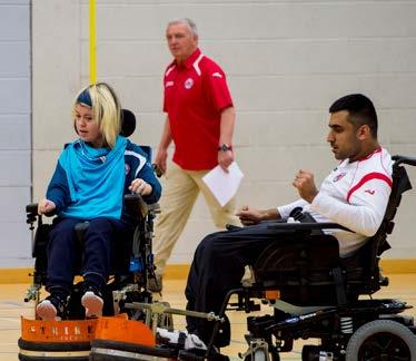 game is played by players who require the use of a motorised wheelchair (Powerchair).