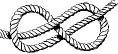 Sailors Knots Consider: Application/purpose Reduction in rope strength Ease of tieing/undoing Minimum tail length (10x diameter) 1. Reef knot.