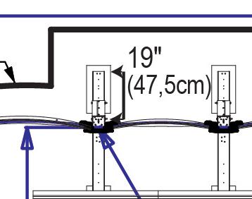 Example on how to mark out pool area for an 8 x 33 Please be sure to use your
