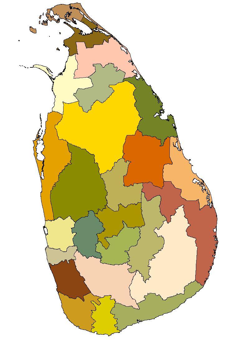ADMINISTRATIVE UNITS 9 PROVINCES COLOMBO (Commercial Capital)