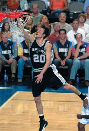MANU GINOBILI 6-6 205 Fifth Season Argentina Birthdate: Birthplace: 7/28/77 Bahia Blanca, Argentina GUARD 20 REGULAR SEASON 50, at L.A. Clippers, 4/9/05 48, at Phoenix, 1/21/05 13, at Chicago, 11/7/05 10, at New Orleans, 2/16/05 6, two times: latest vs.