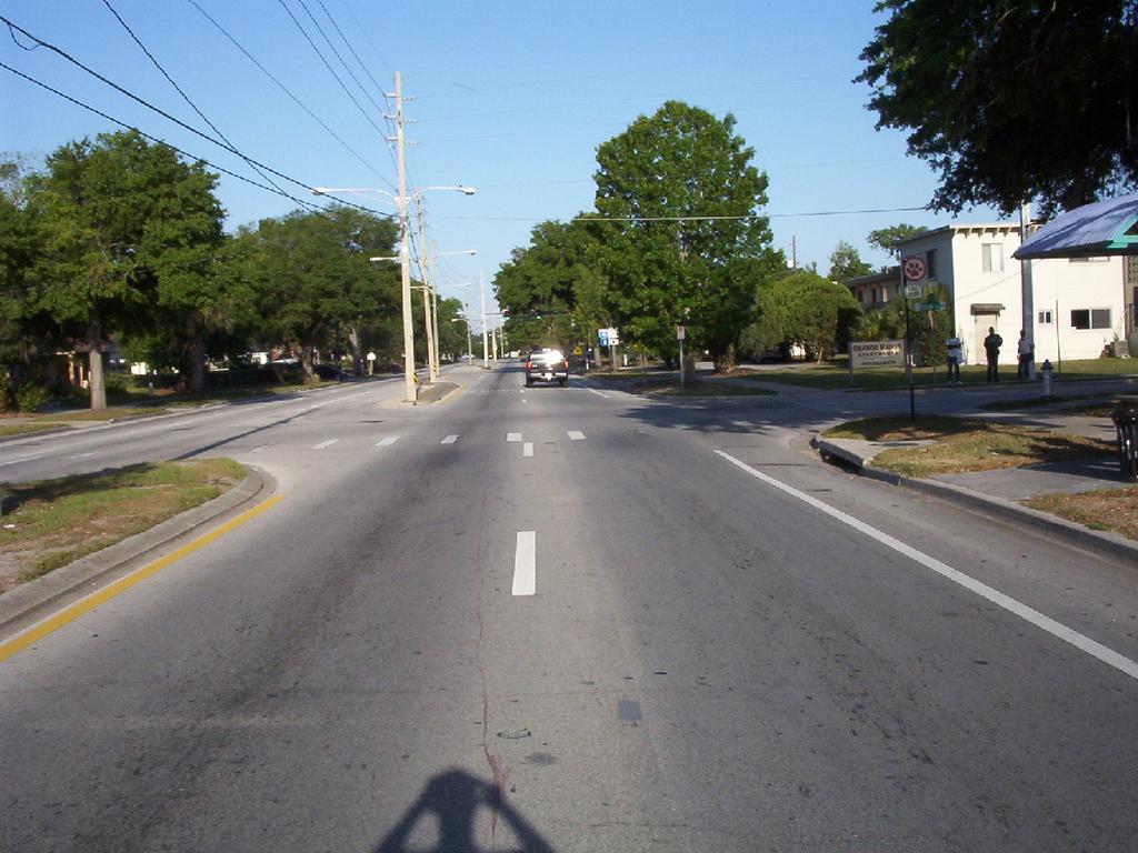 east along Orange Center Boulevard into the intersection