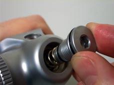 11. Press the Spring (15) onto the end of the H.P. Balance Plug. Carefully insert a new H.P. Valve (14) into the Valve Body (11) making sure that it slides onto the shaft of the Valve Lifter (10).