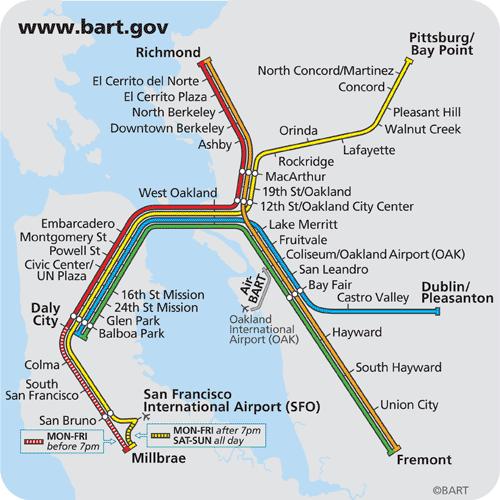 BART Bay Area Rapid Transit Subway system Deal with overflow conditions Ran extra trains and longer hours When Bay Bridge is closed, ridership can increase up to 49% Set