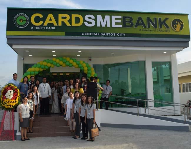 6 BALITANG PANREHIYON CARD SME Bank... 4 Mindanaoan noong Setyembre 6, 2016 bilang bahagi ng pagtataguyod sa Pilipinas upang maging financially inclusive na bansa.