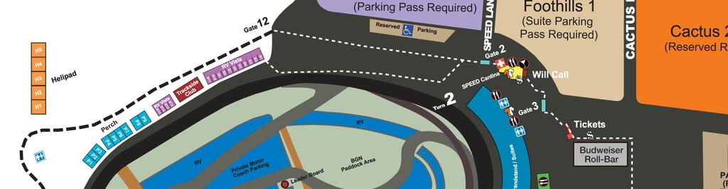 Track Cross-Over Map Access available Saturday 12:30p.m. 4:30p.m. only.