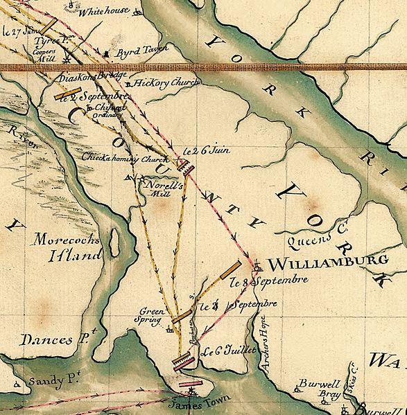 Figure 1. Detail of 1781 Desandrouin Map (http://upload.wikimedia.