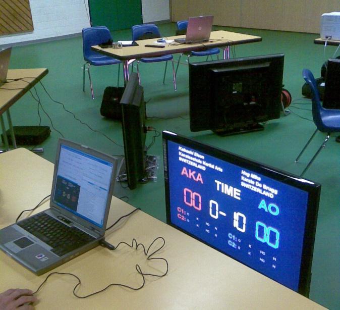 Example of prepared equipment for software training 17.
