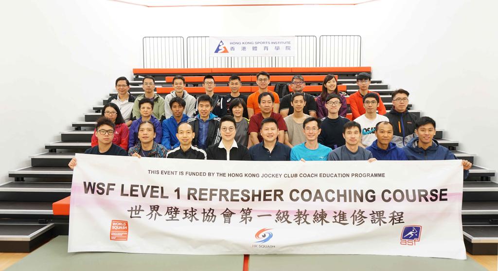 There were also three WSF Level 2 Coaching Courses: one in Singapore (Oct), one