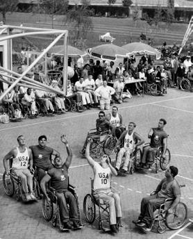 The first Paralympics began about fifty years later. The games grew out of a program in Great Britain started by a doctor named Sir Ludwig Guttmann.
