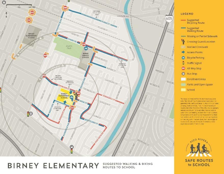 reduction. Suggested Route Maps Suggested Route Maps identify the best routes for getting to school and includes safe walking, biking, and driving suggestions.