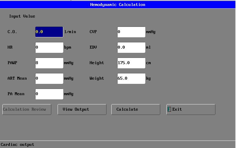 Select Titration Table in the Drug Calculation window after the drug calculation is finished.