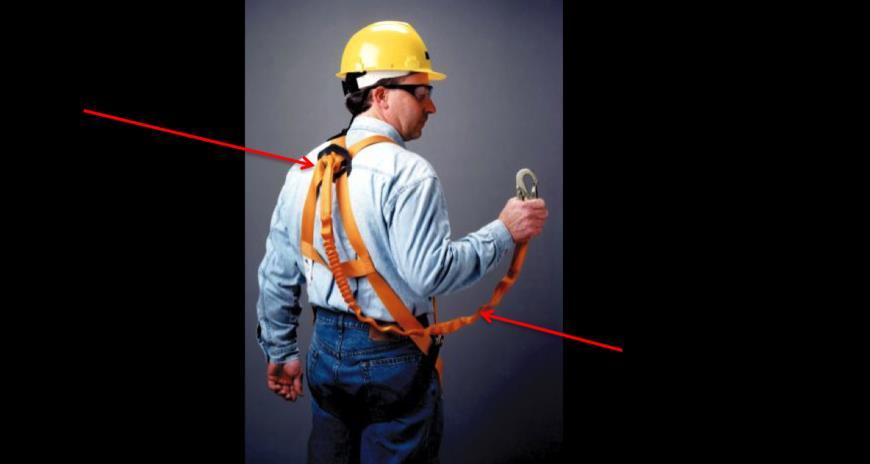Safety harnesses (or fall arrest harnesses) must meet the requirements of AS 1891. A static line is used to anchor a worker who is at risk of falling from a height.
