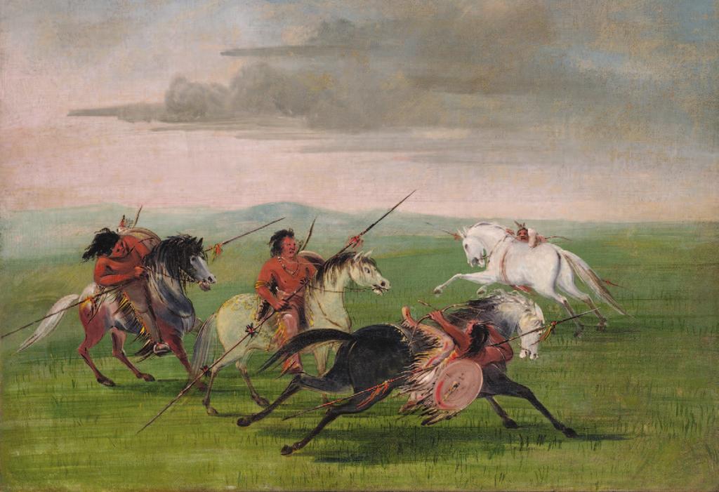 Fort Riley and American Indians, 1853-1911 BUFFALO HUNT, CHASE George Catlin Linda Hall Library, Kansas City, Missouri The lure of the Army s newest post for Indian peoples was irresistible as the