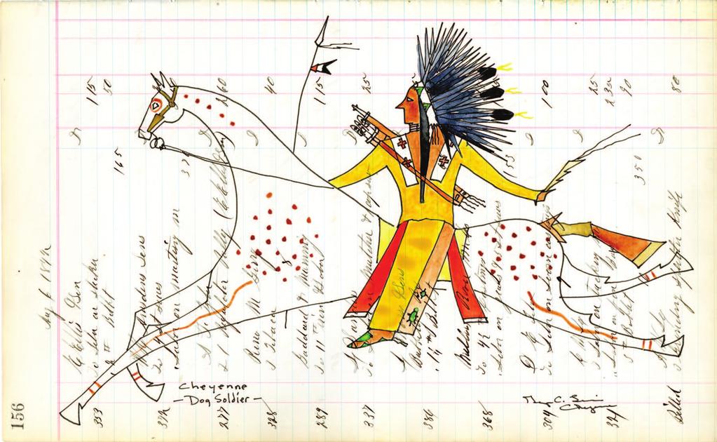 Folio Iv Heraldry of the Plains Bonnie Lynn-Sherow There are some striking connections between Army insignia or heraldry and the way in which Cheyenne, Lakota, and other Plains warriors decorated