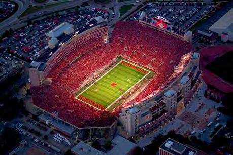 PAGE 6 HOME OF THE HUSKERS Memorial Stadium's history dates back more than 90 years.
