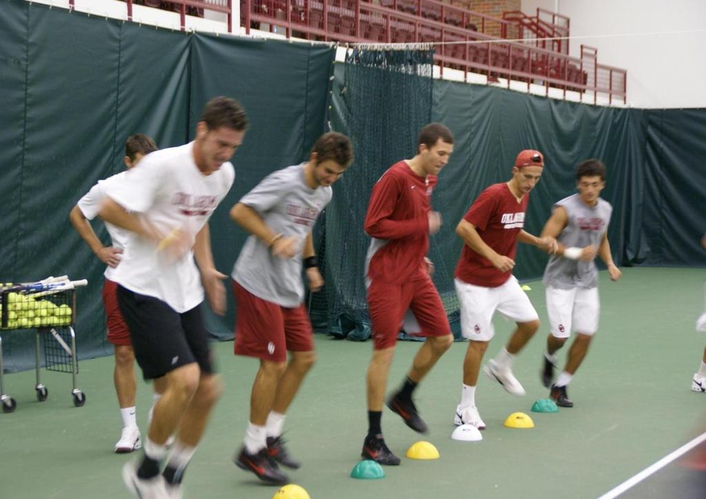 Our tennis program emphasizes the development of speed and agility.