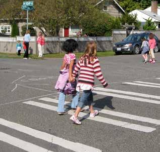 streets for pedestrian-only signals, at mid-block crosswalks, and at intersections where there is expected high pedestrian use and the crossing is not controlled by signals or stop signs.