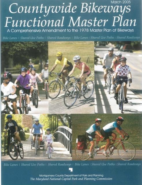 The first major change to the 1978 plan came in the mid-1990s when the Planning Board requested that staff separate bikeways from park trails.