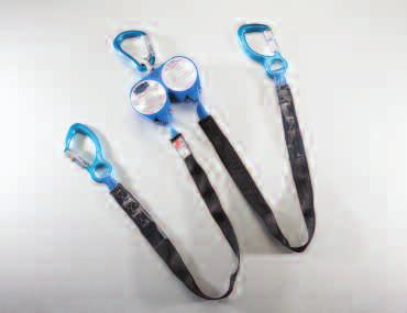 New Product US-HPSY8CA Web Retractable Y-Lanyards with New Swivel Top and Carabiner Same as above, but with large hooks.