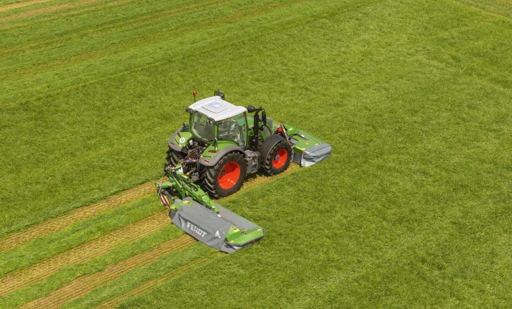 Carefully conceived Since the unexpected can happen at any time, Fendt drum mowers provide the functions in the rear mounting that make all the difference.