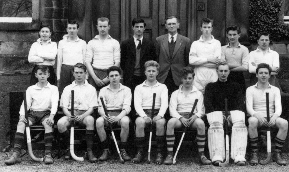 Boys' Hockey Photo supplied by Norman Hughes and Frank Morley. Thank you! Back Row L-R: Jim Evison, Graham Guest, Slater P., Mr. Losasso, Mr.